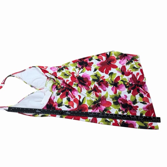 NWT  Tommy Bahama Rainforest Halter V-Neck Swim Dress, Floral, Multicolor Sz M - Picture 7 of 9